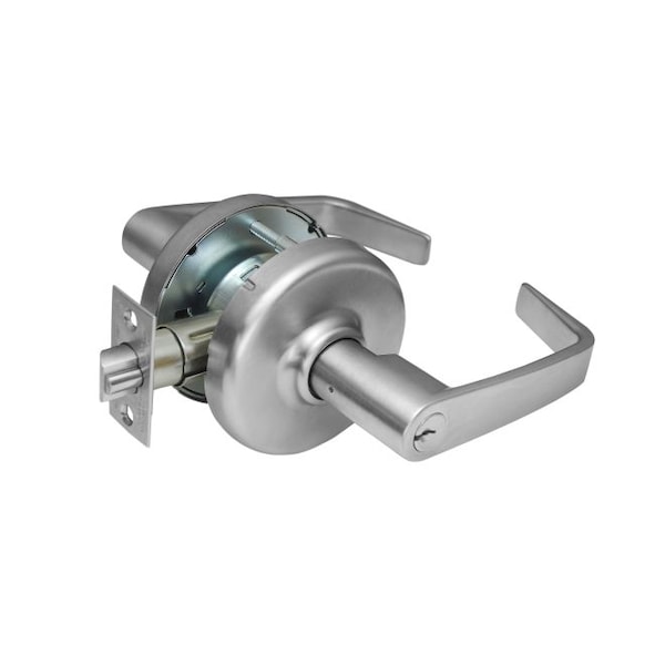 Corbin Russwin wport Lever and D Rose Sngl Cylinder Entry Grade 2 Std Dty Lever Lock L4 Keyway Satin Chrome CL3851NZD626 - main